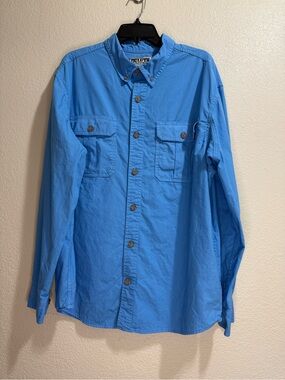 Men's Duluth Untucked Great Lakes Washed Shirt - Size Large Relaxed Fit